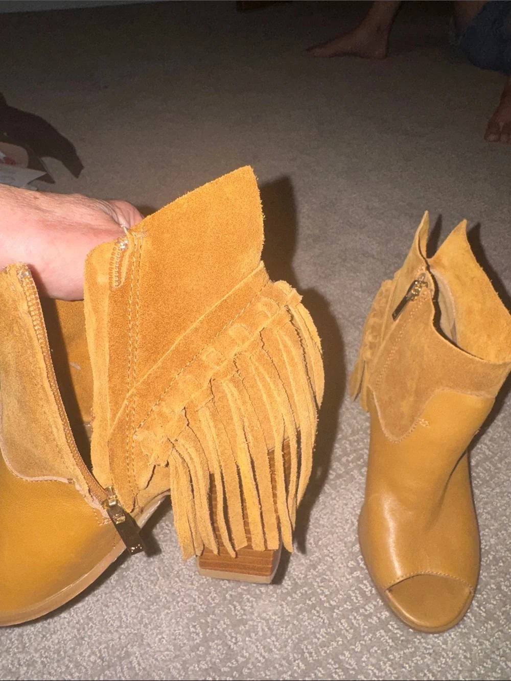 Marc Fisher stylish mustard
